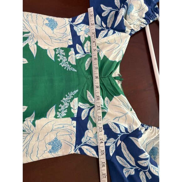 Farm Rio Soft Garden Linen-Blend Tropical Floral Mini Dress Size Small - Picture 12 of 14